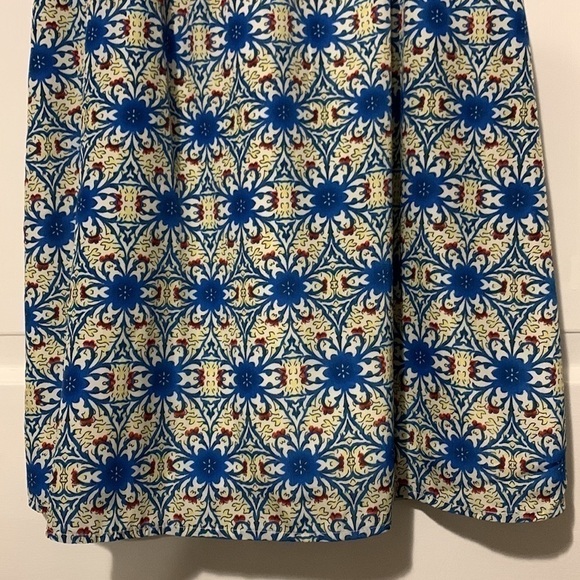 Paper Crane Blue and Beige Midi Dress - Picture 6 of 15